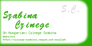 szabina czinege business card